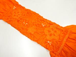 正絹　絞り　帯揚げ